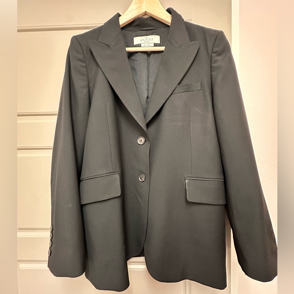 Gucci Women's Classic Black Suit Jacket - Uniform Issue